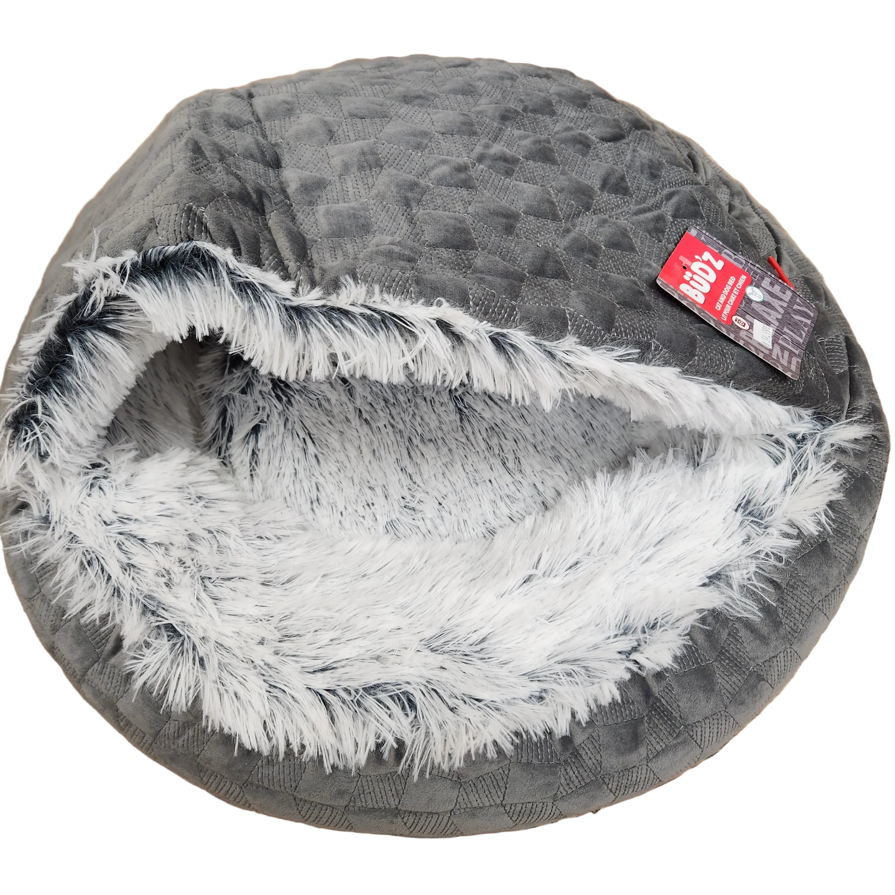 Bud'z Hooded Calming Bed for Dogs or Cats 50x50cm