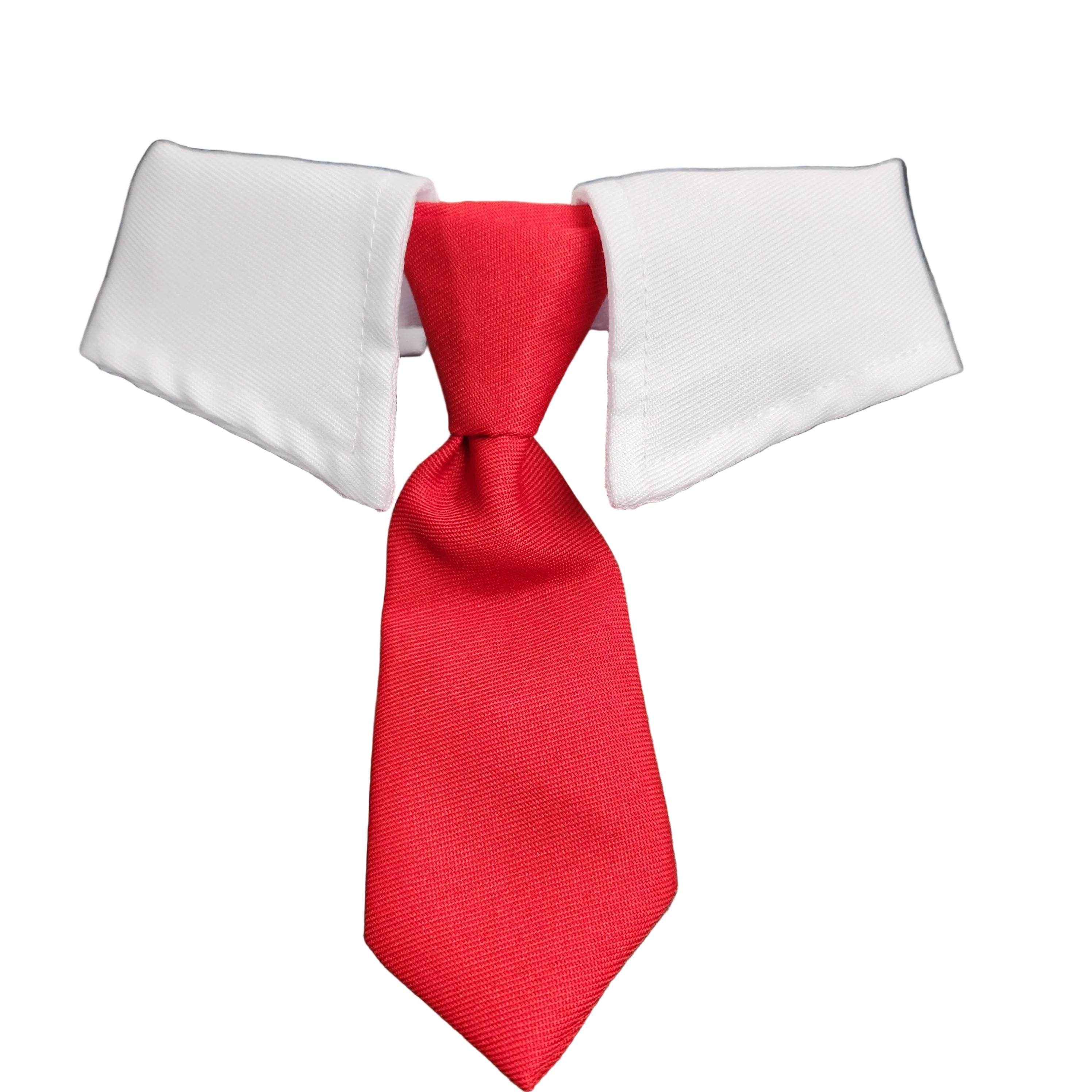 Neck Tie Bandana for Smaller Dog Red Tie 14-16"