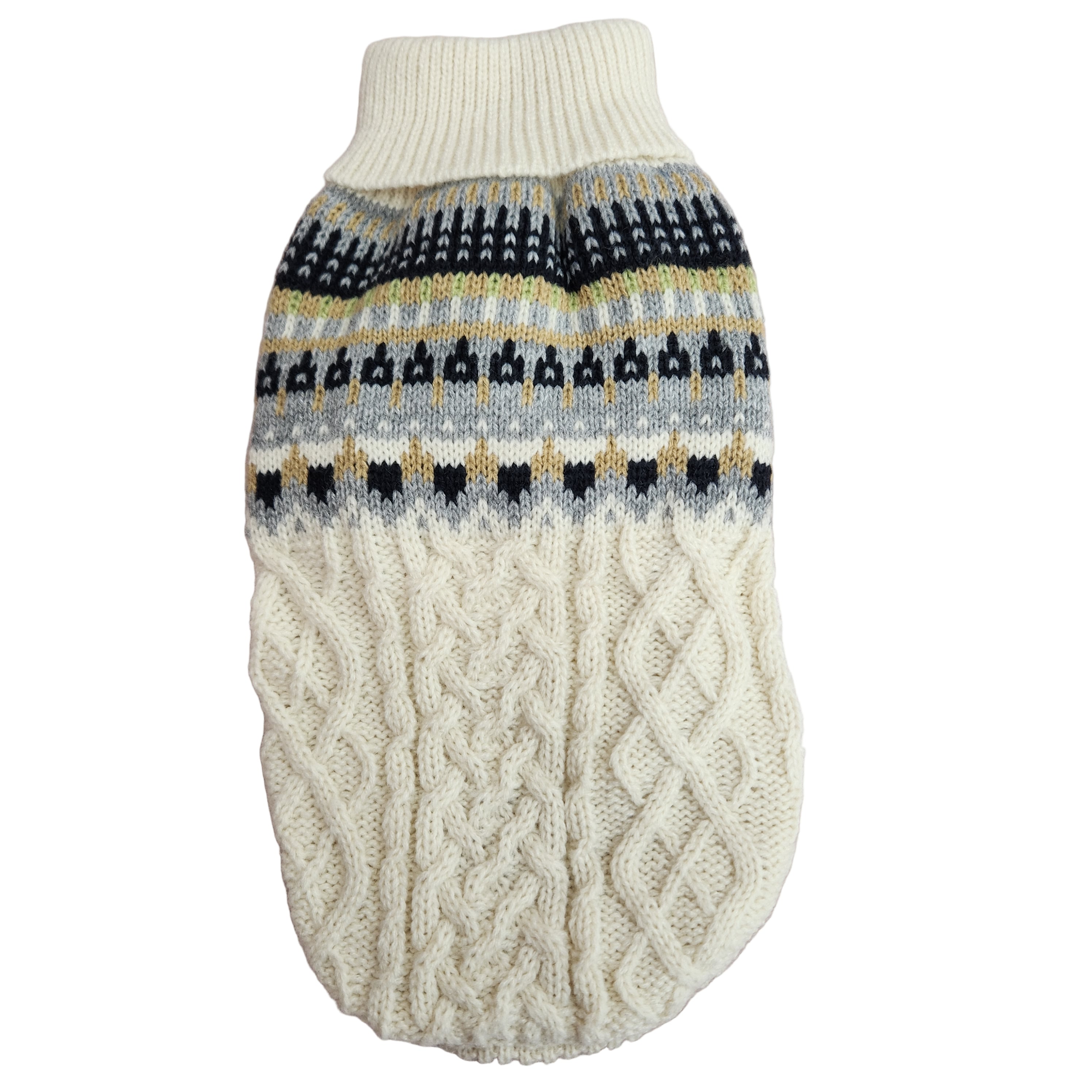 Knit Turtleneck Sweaters with a Classic Pattern for Cats or Dogs