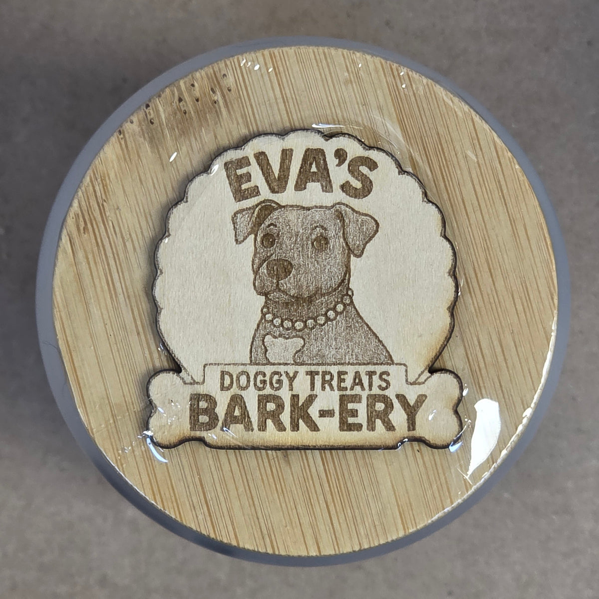Eva's Doggy Treats, Treat Jars Filled with Bakery Dog Cookies