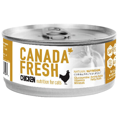 * Nourriture fraîche en conserve pour chats PetKind Canada, poulet