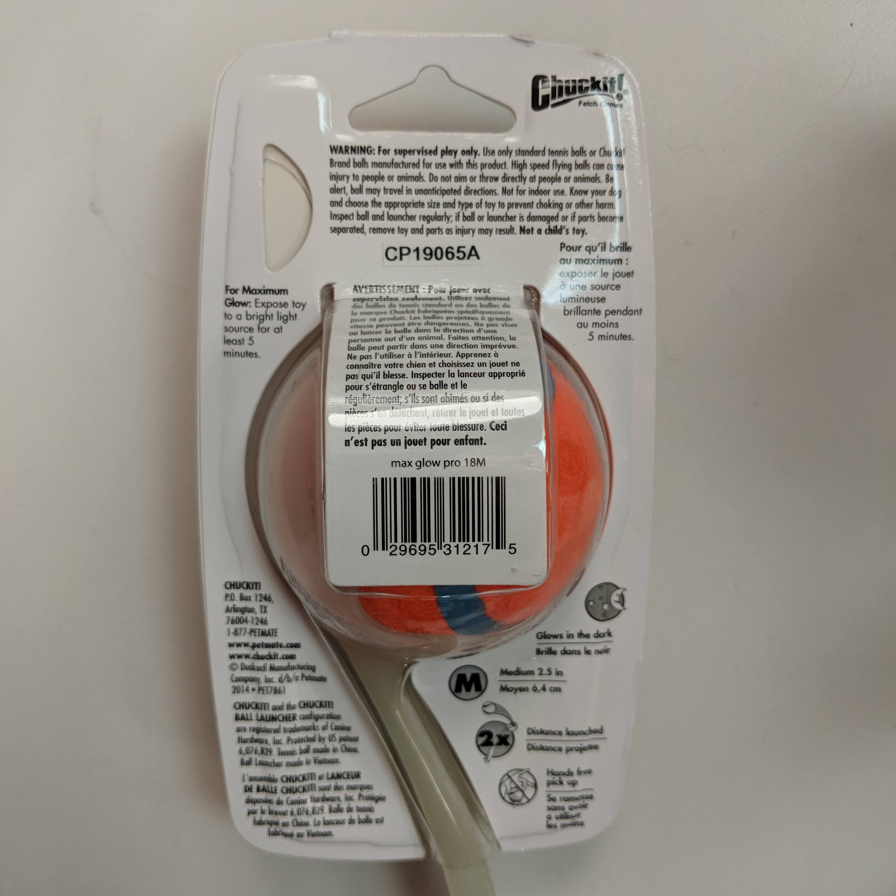 Chuckit ! Fetch Games Max Glow, balle moyenne