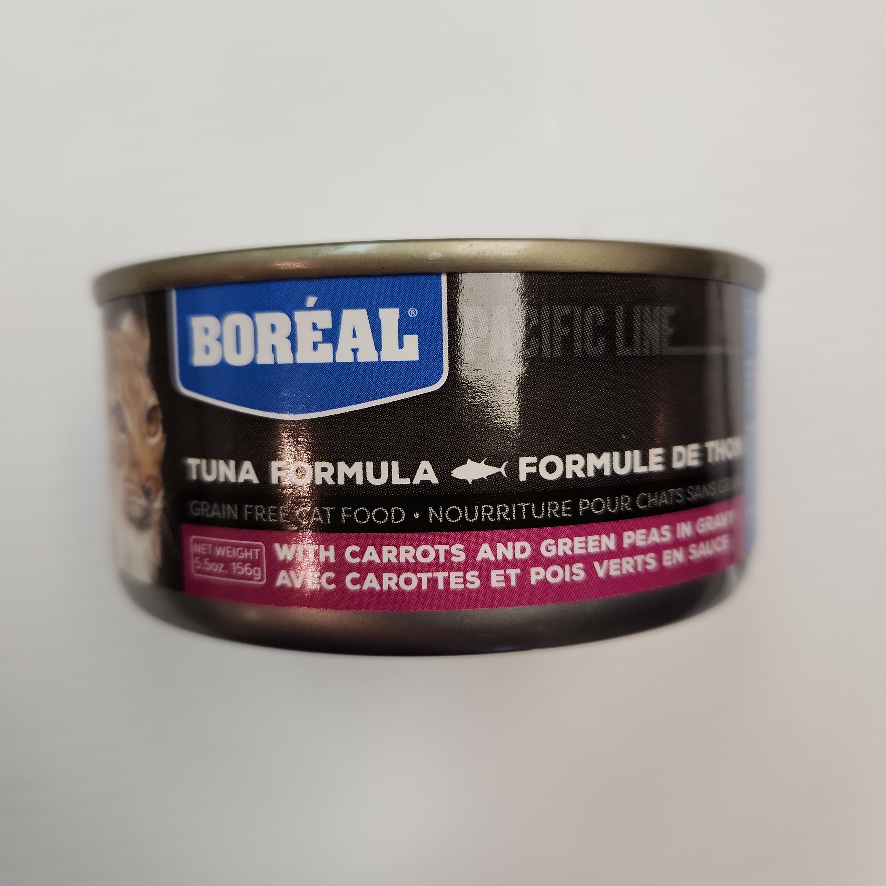 Boréal Functional Pacific Line Formule de thon avec carottes et pois verts en sauce pour chats, 150 g