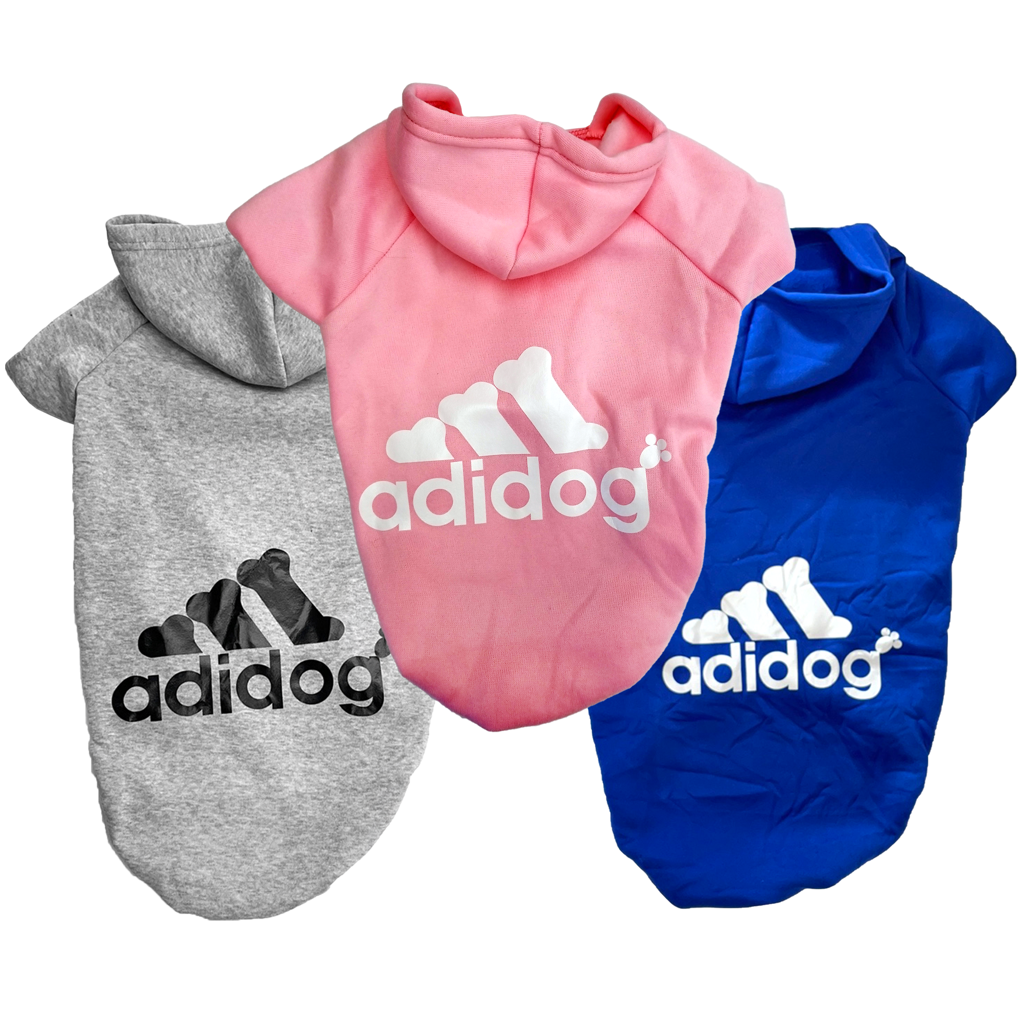 Sweat-shirt à capuche pour chien Adidog