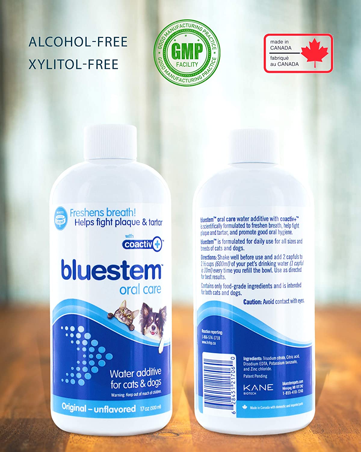 Bluestem Oral Care Additif pour eau pour chats et chiens (500 ml)