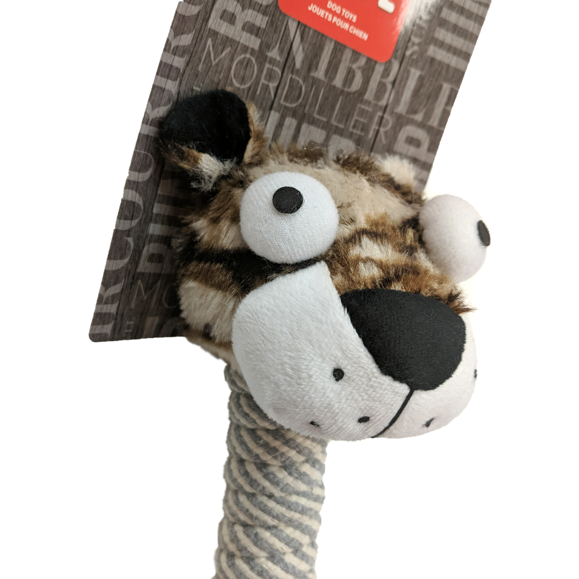 BüD'z Jouet pour chien, peluche avec col long en coton, Jaguar 15"