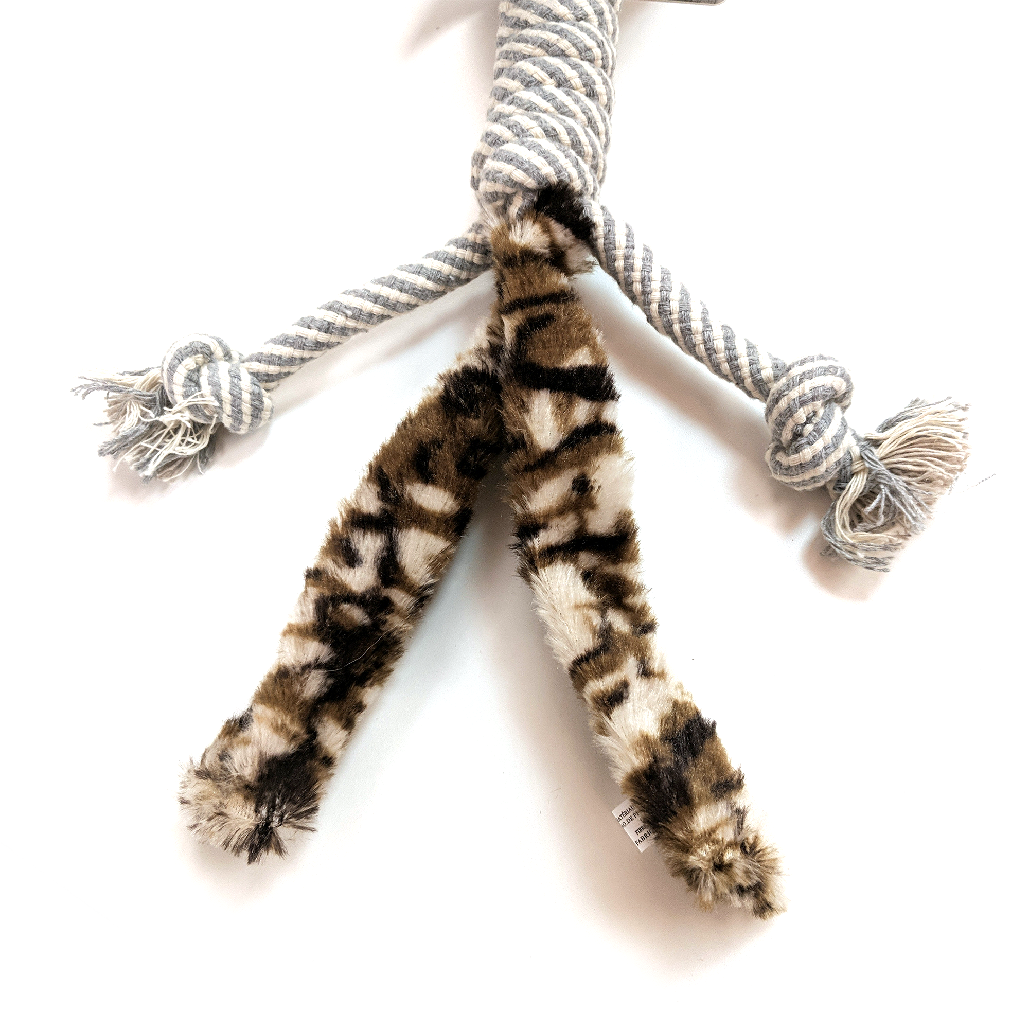 BüD'z Jouet pour chien, peluche avec col long en coton, Jaguar 15"