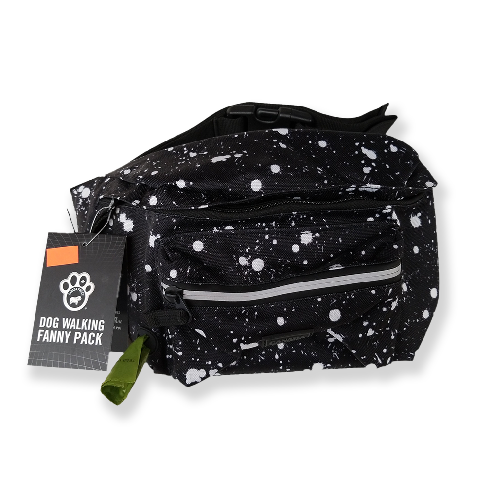 Canada Pooch Dog Walking Fanny Pack Splatter Pattern