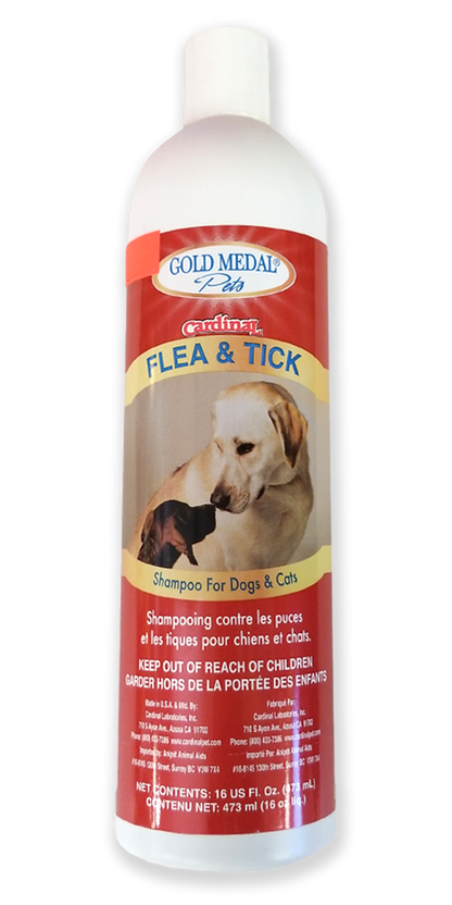 Cardinal Flea & Tick, Dog & Cat Shampoo (473ml)