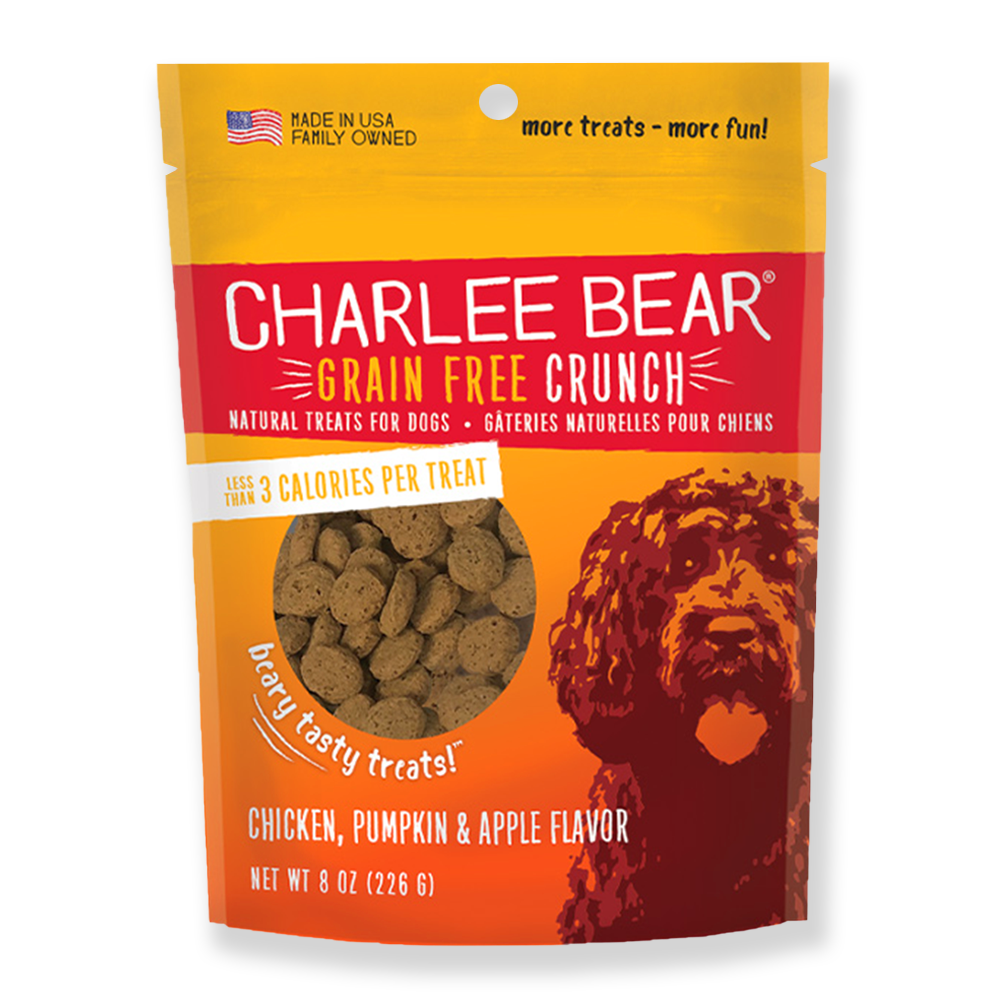Charlee Bear Friandises au poulet, à la citrouille et aux pommes sans céréales (226 g)