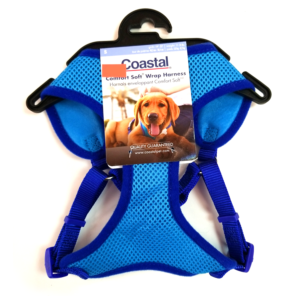 Coastal Comfort Soft Wrap Harness, Blue