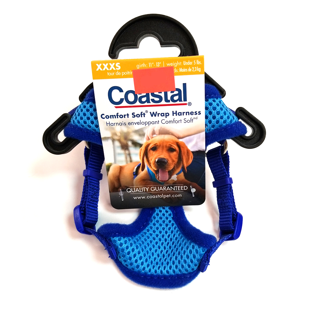 Coastal Comfort Soft Wrap Harness, Blue