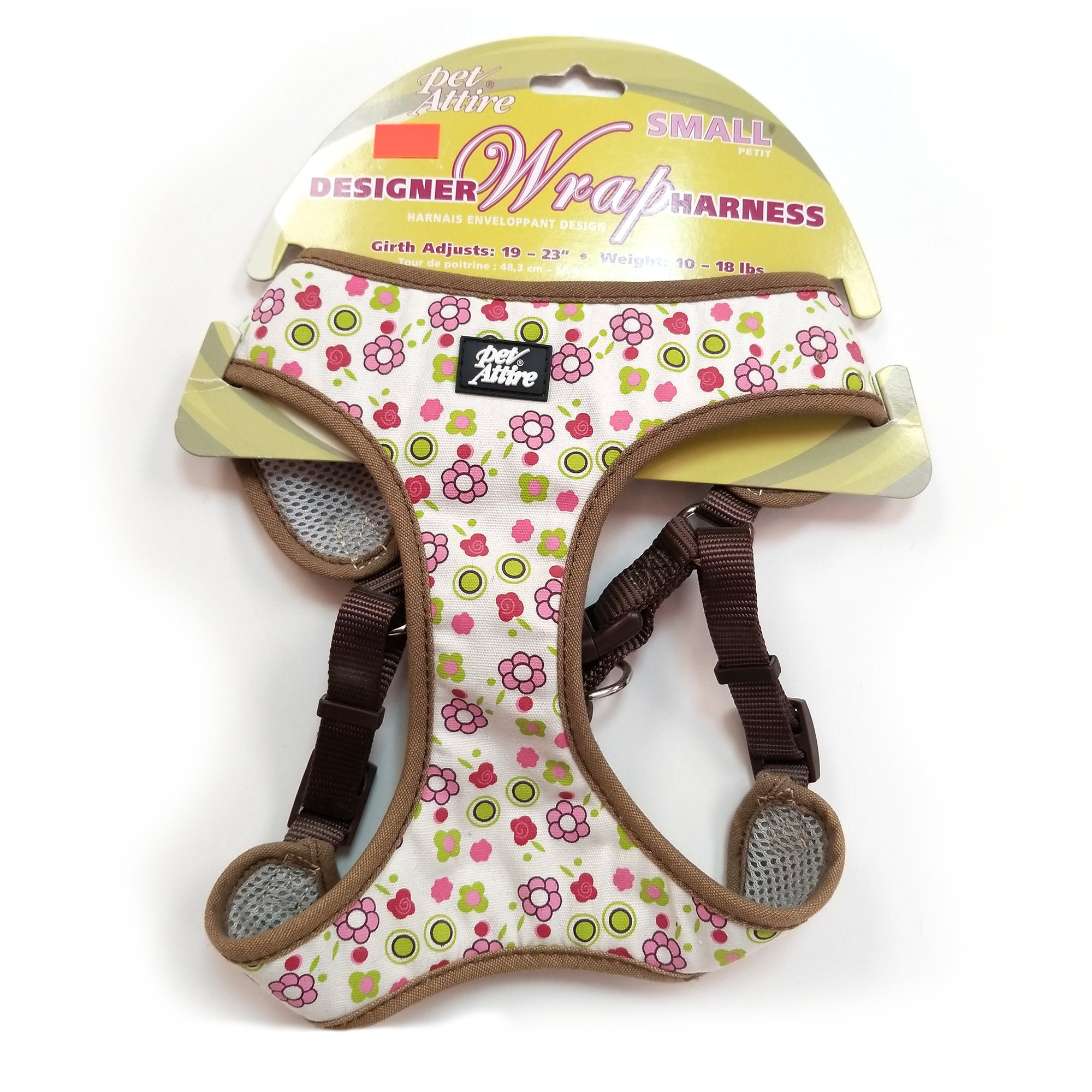 Harnais en ruban côtier, motif floral, petit (petit)