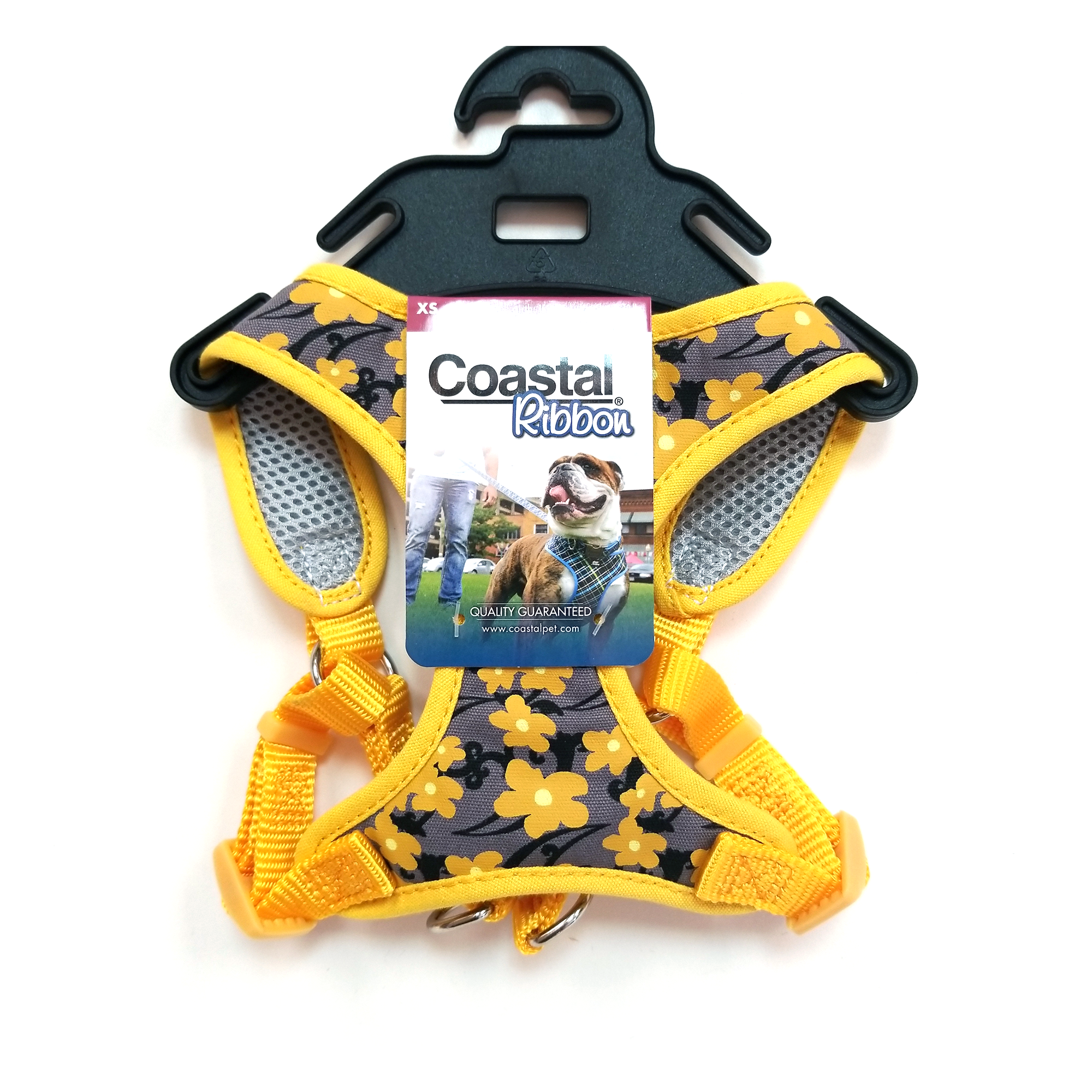 Coastal Ribbon Harness, Yellow Buttercup (XXS, XS, S)