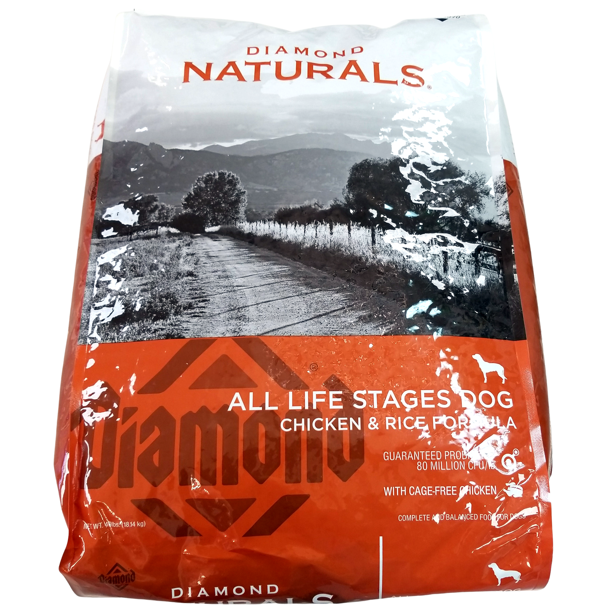 Diamond Naturals All Life Stages Dog Food, Chicken & Rice Formula, 40lb