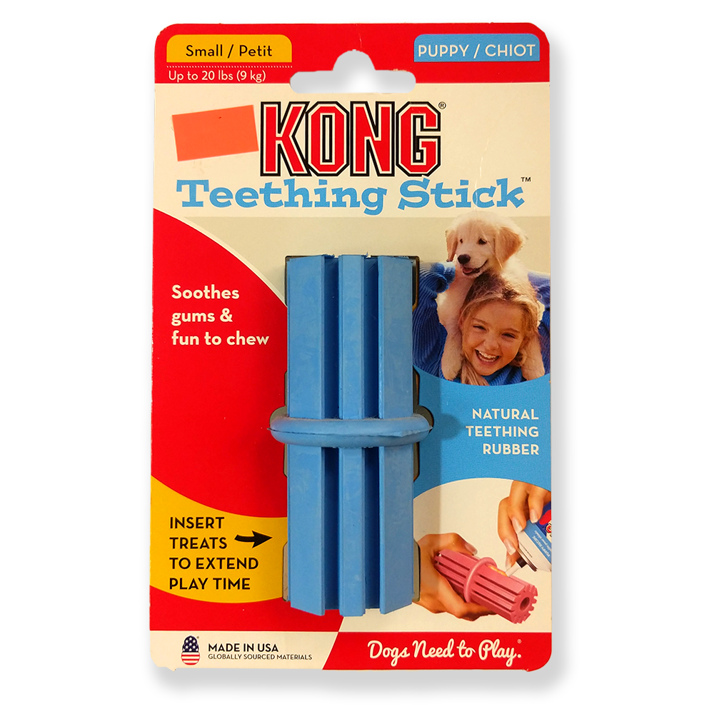KONG Teething Stick, Blue, Small