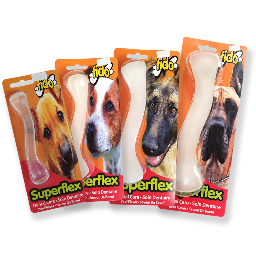 Fido Superflex Beef Flavored Dental Care Bone