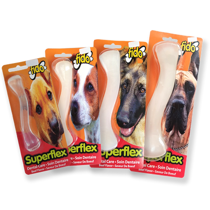 Fido Superflex Beef Flavored Dental Care Bone