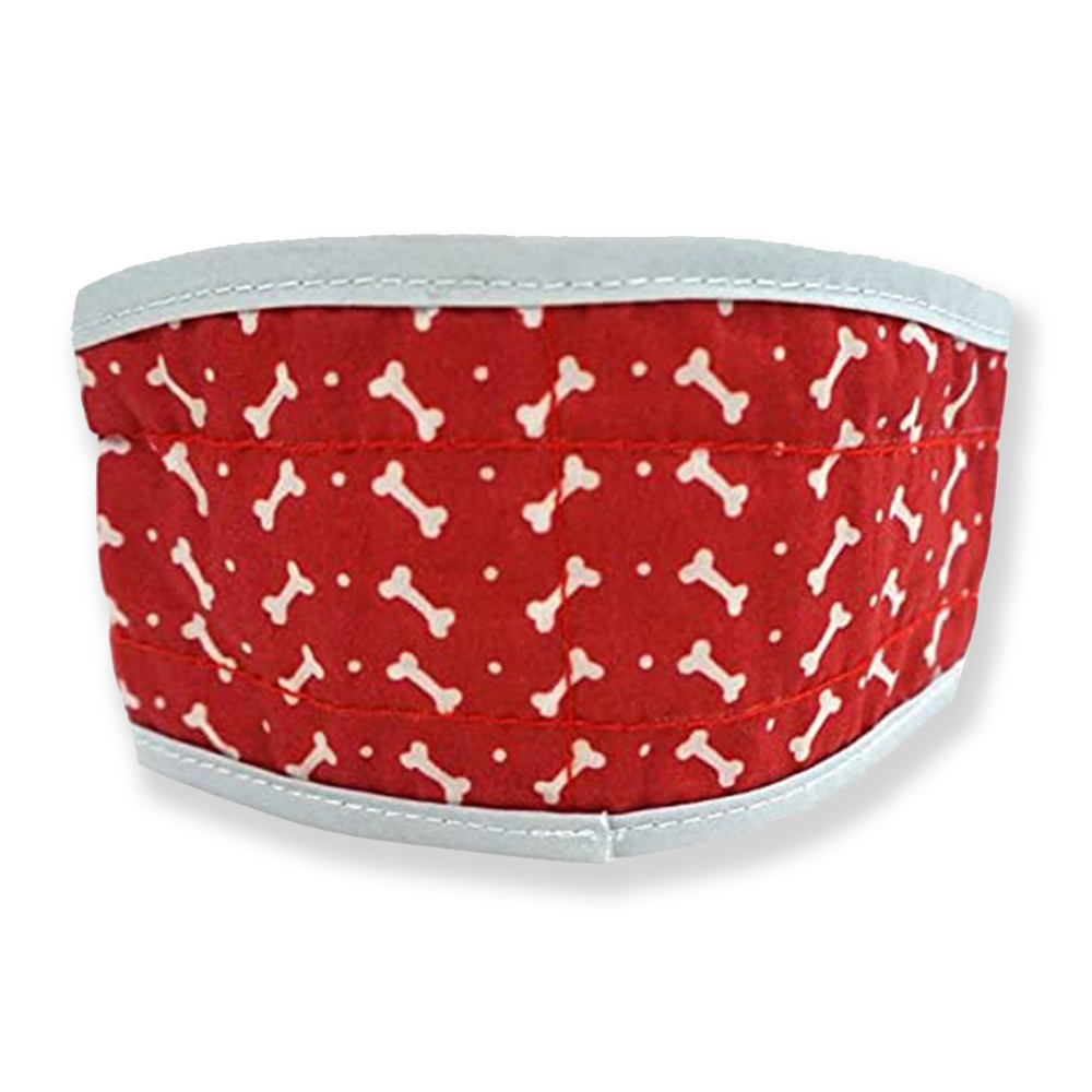 Collier de refroidissement FouFit rouge petit pour le stress thermique et les voies respiratoires restreintes dues à la chaleur