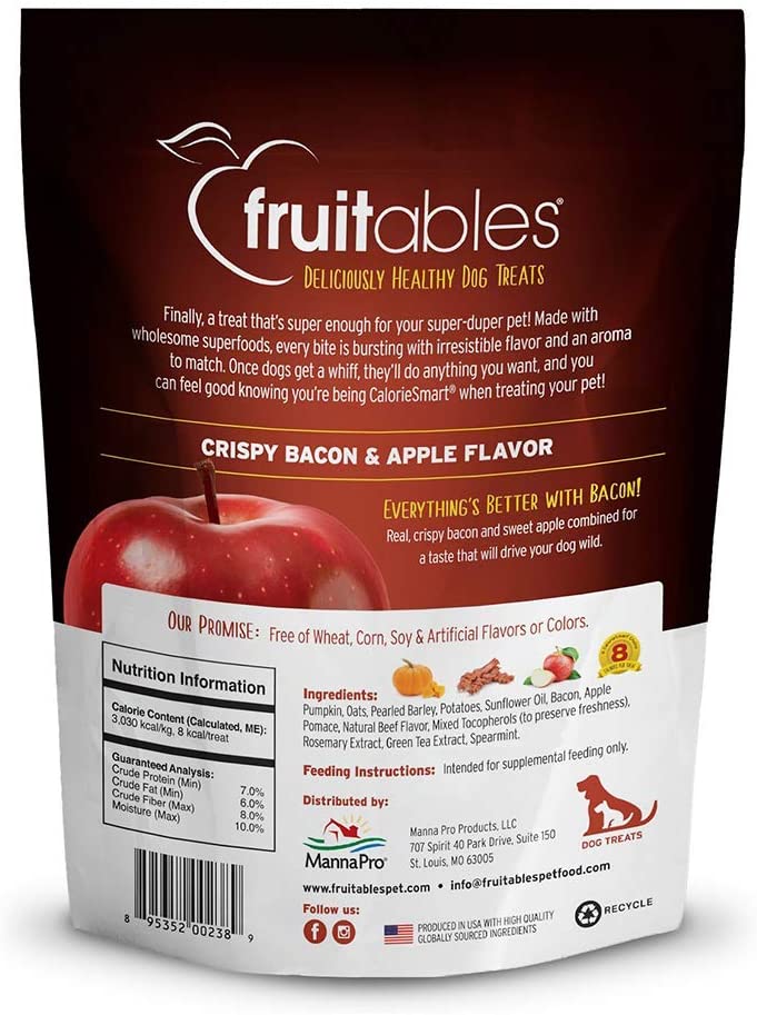 Friandises croustillantes au bacon et aux pommes Fruitables (190g)