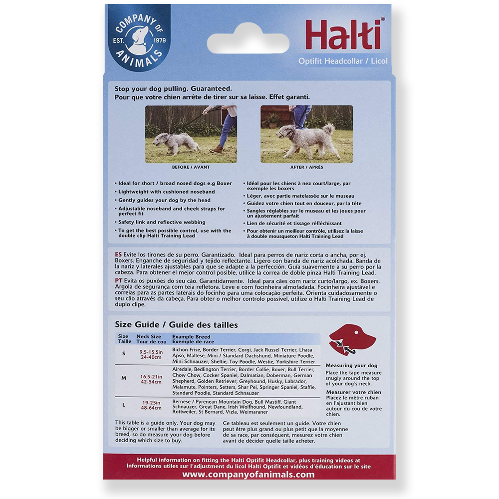 Halti Optifit Headcollar, Stops Pulling, Size Large