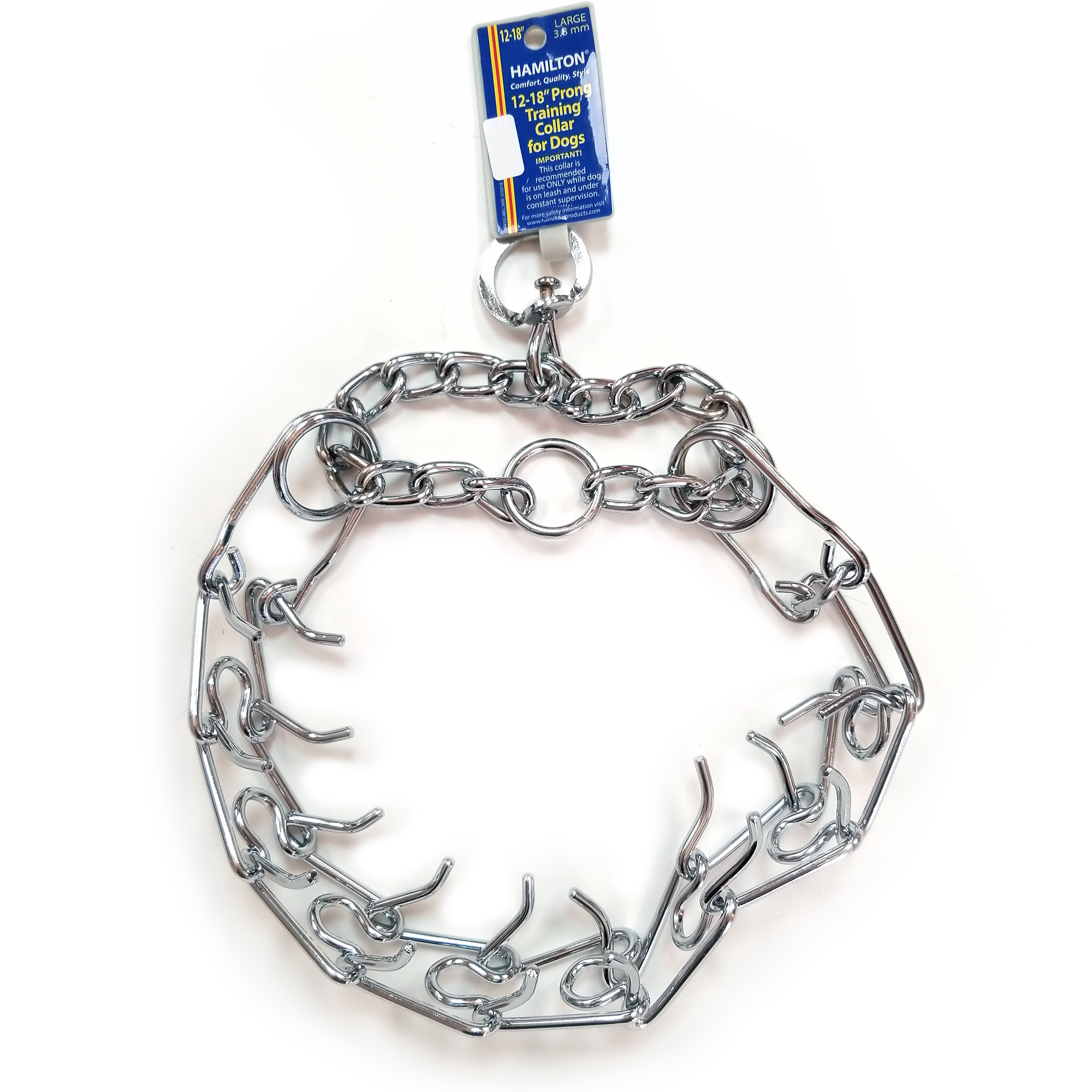 Collier de dressage à griffes Hamilton de 12 po à 18 po, grand