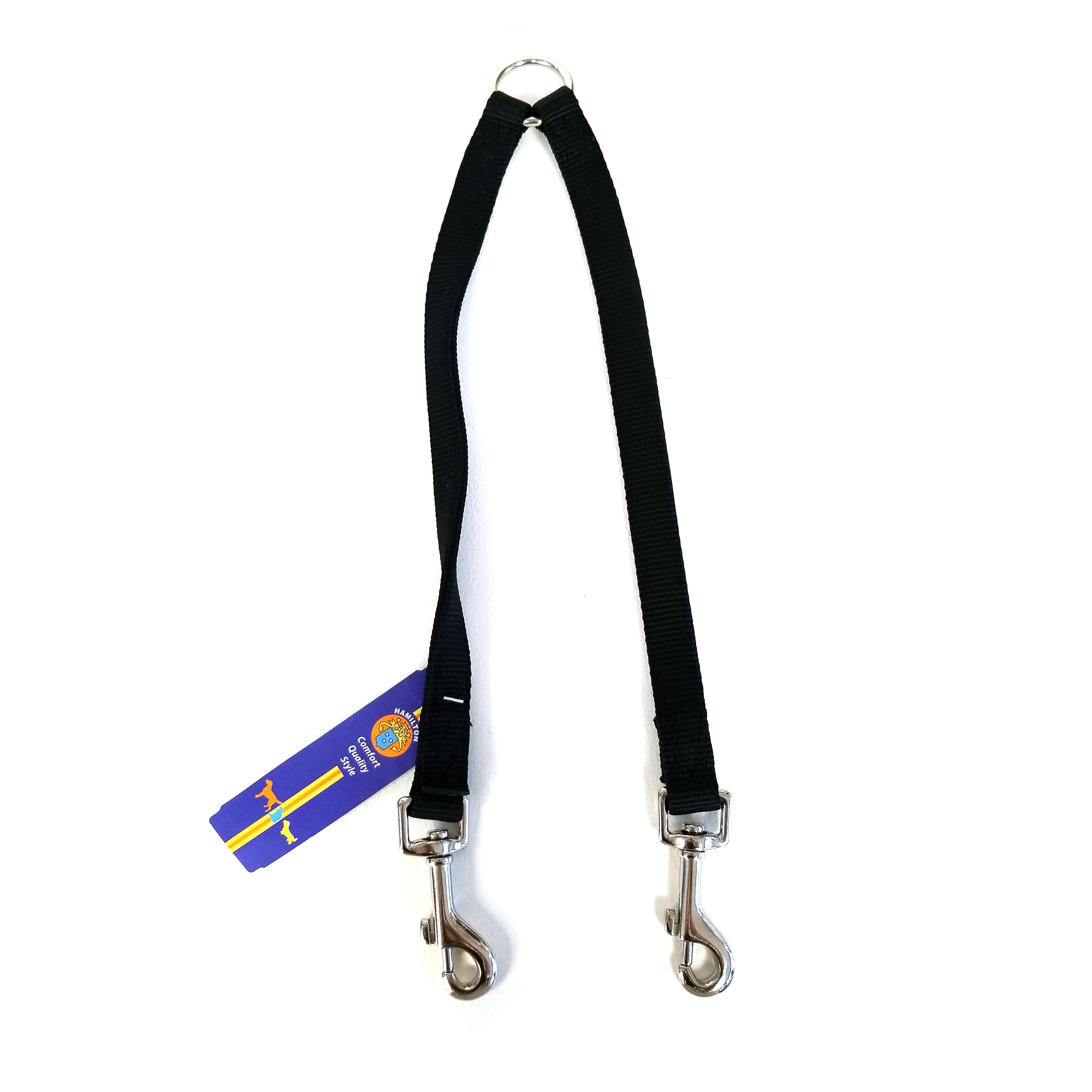 Hamilton Coupleur pour grands chiens, noir, 3/4" x 12"