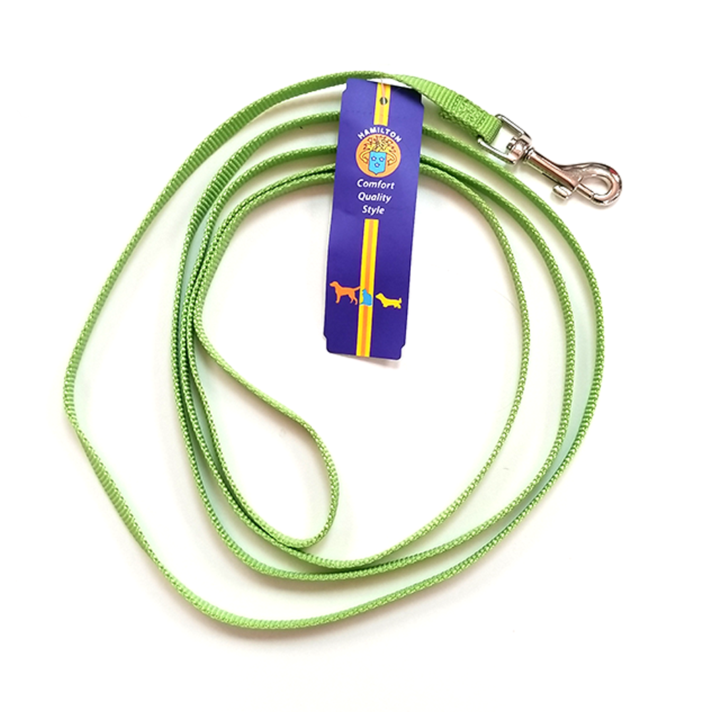 Laisse pour chien en nylon Hamilton, citron vert vif