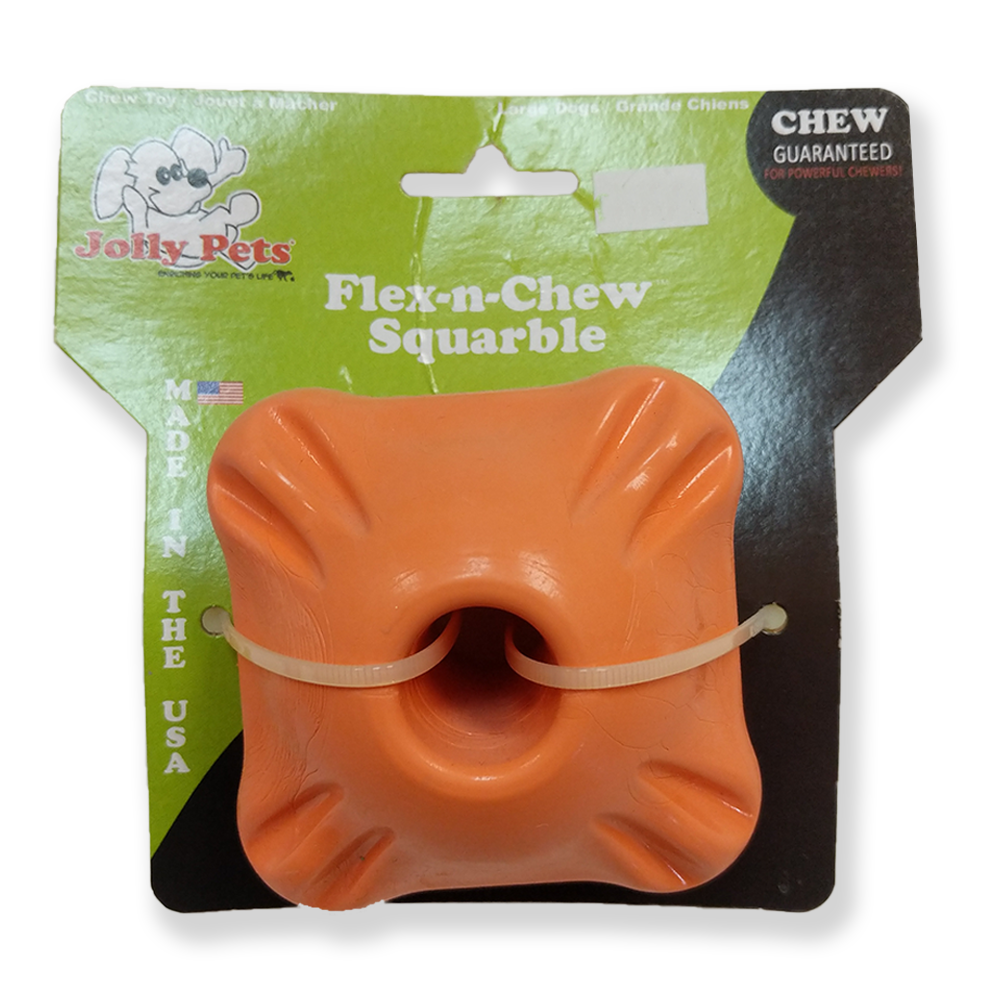 Jolly Pets, Flex-n-Chew Chew Toy, Large Dog, Orange