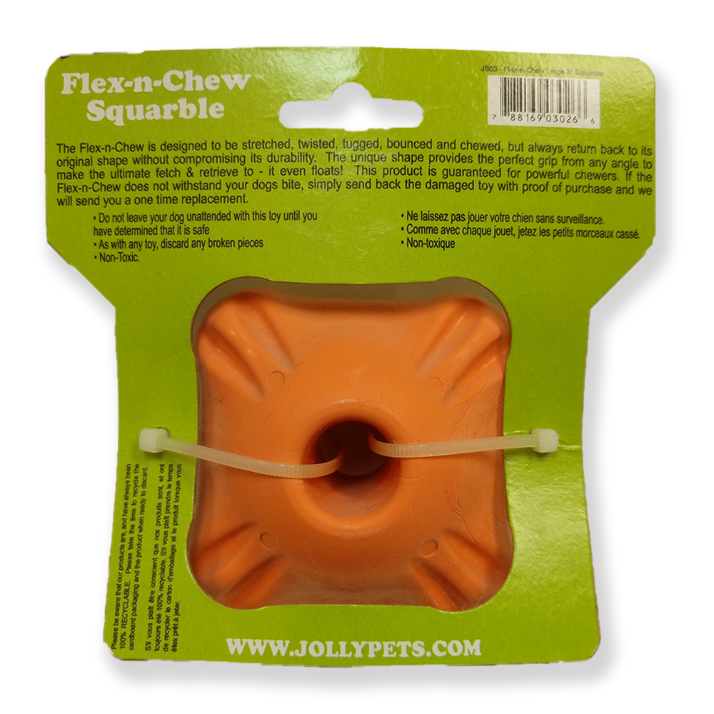 Jolly Pets, Flex-n-Chew Chew Toy, Large Dog, Orange