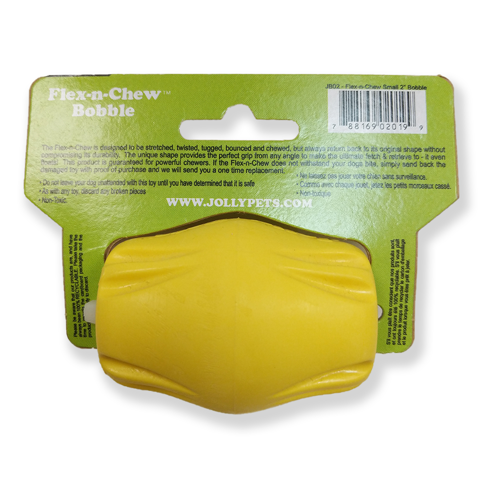 Jolly Pets, jouet à mâcher Flex-n-Chew, petit chien, jaune