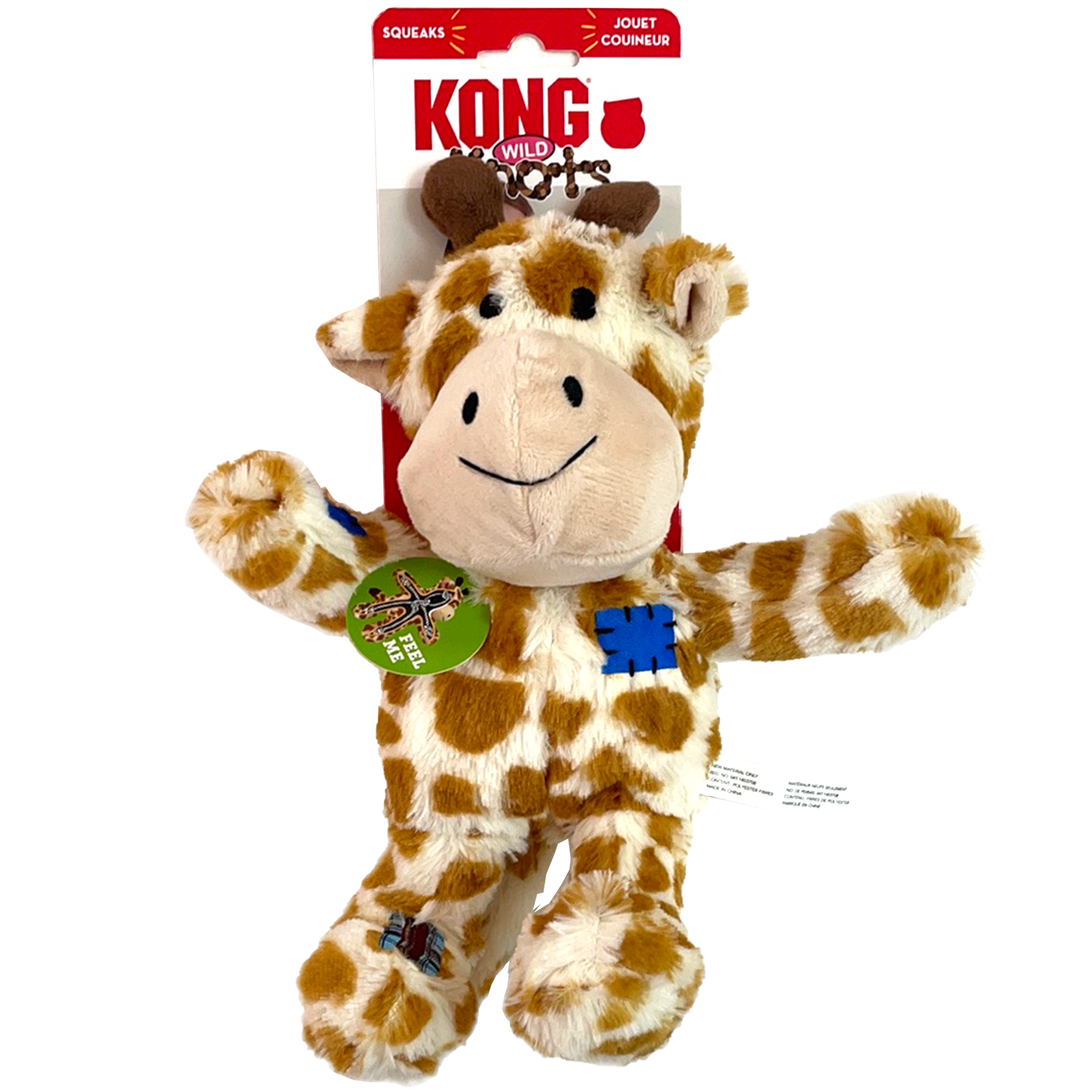 KONG Wild Knots Dog Toy, Giraffe, Large