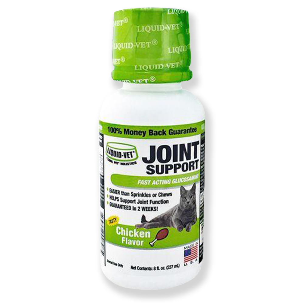 Liquid Vet Hip & Joint Support for Cats, Chicken Flavor (237ml)