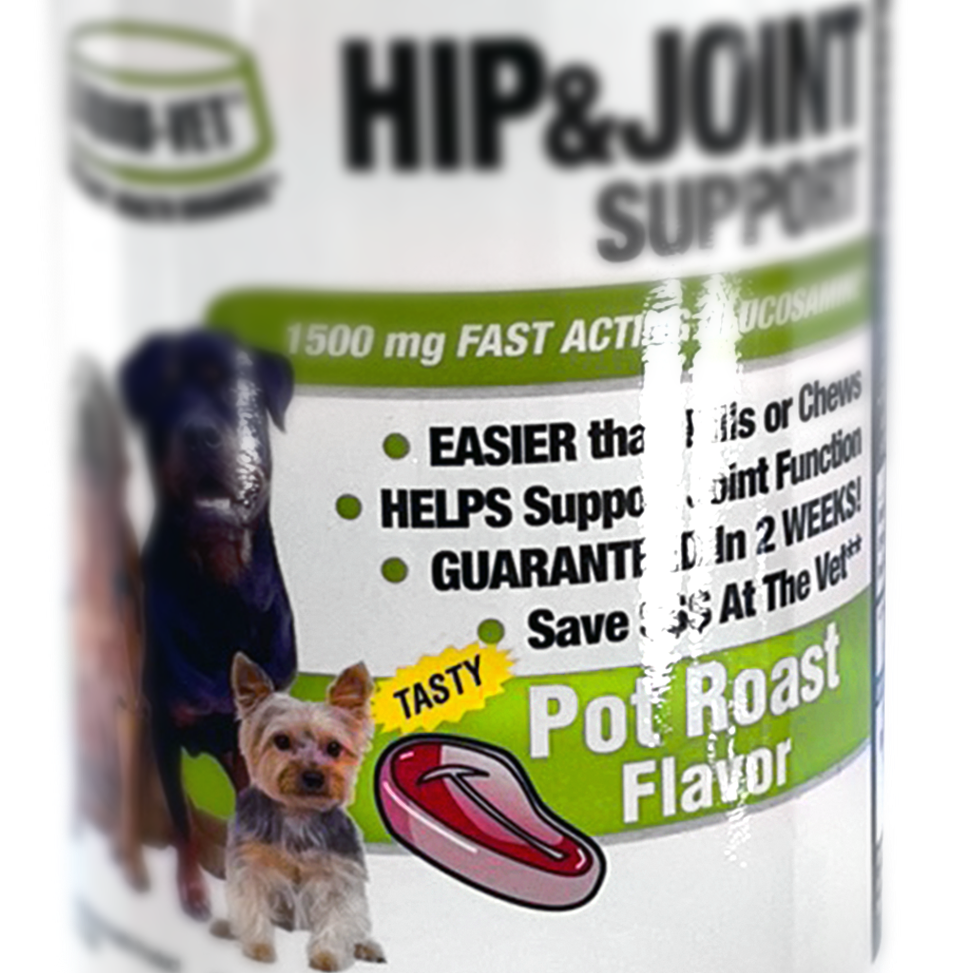 Liquid Vet Support de hanches et d'articulations pour chiens, saveur de rôti en pot (946 ml)