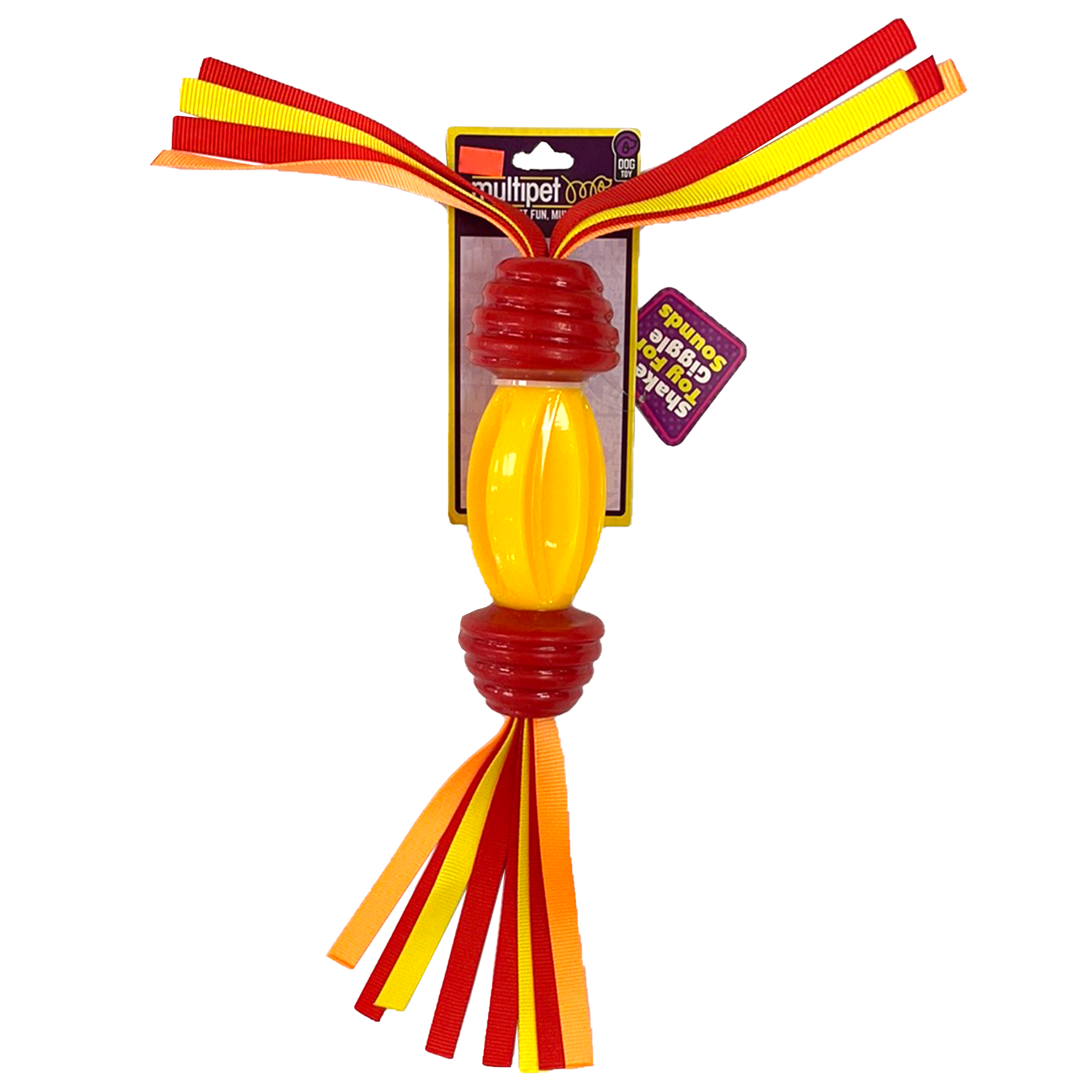 MultiPet Giggle Stick Rubber Dog Toy, Large