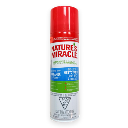 Nature's Miracle Litter Box Cleaning Foam for Urine & Fecal Odours (496g)