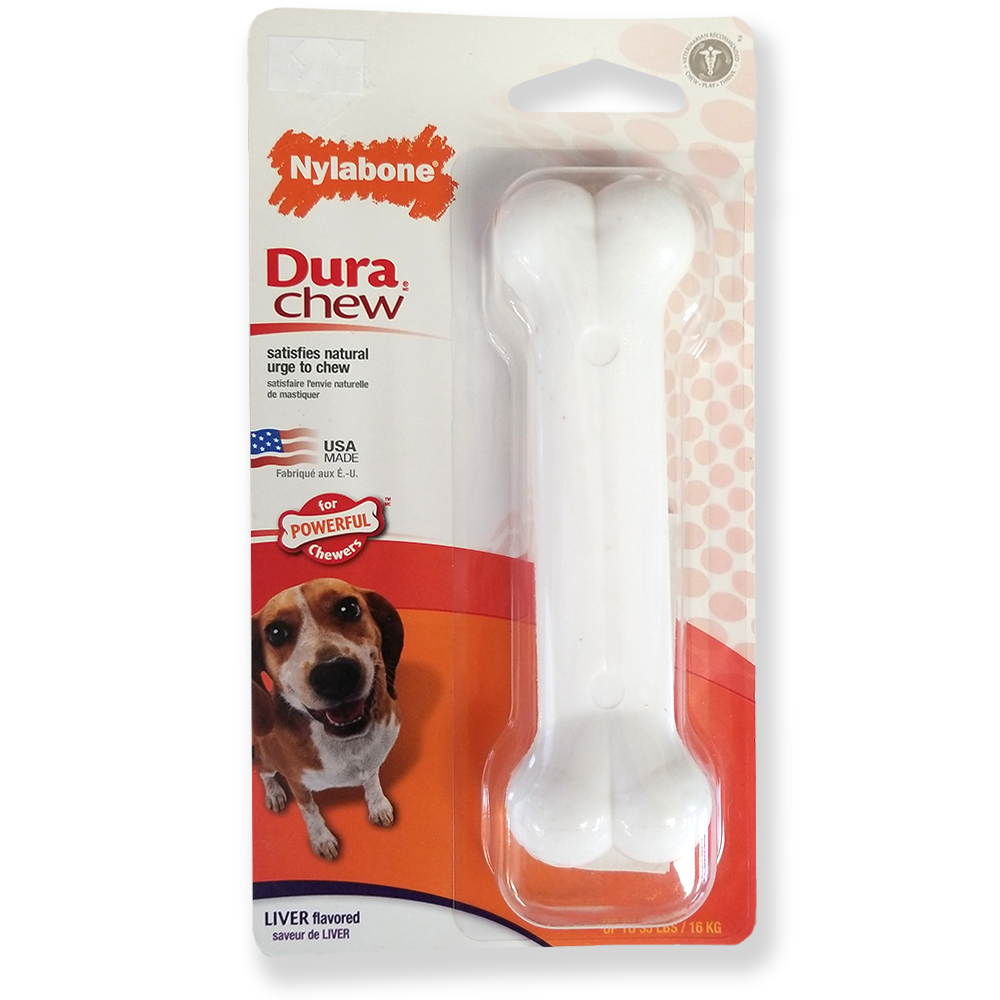 Os à mâcher Nylabone Dura, saveur foie, loup