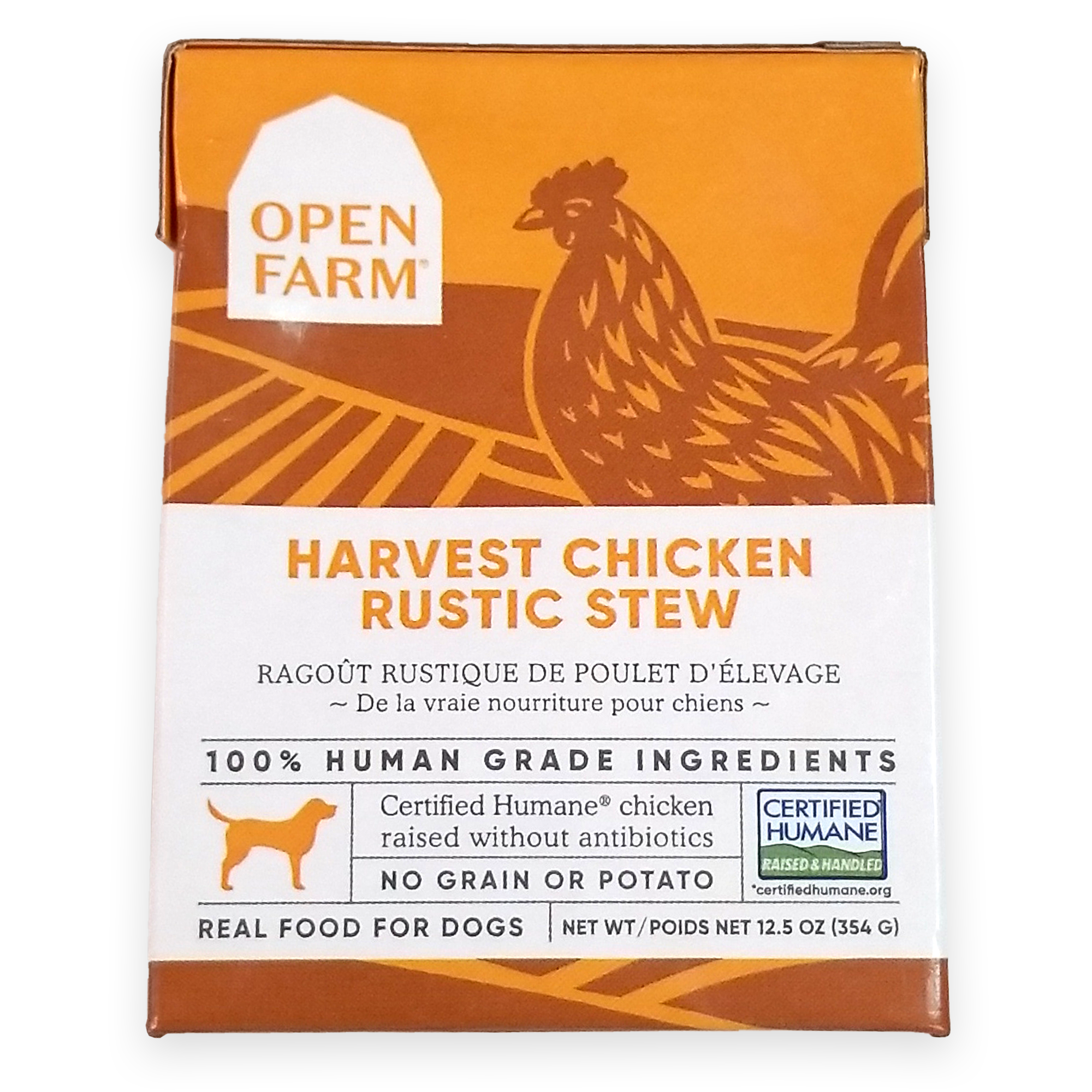 Open Farm Wet Dog Food, Grain & Potato Free, Harvest Chicken Rustic Stew, 12.5oz