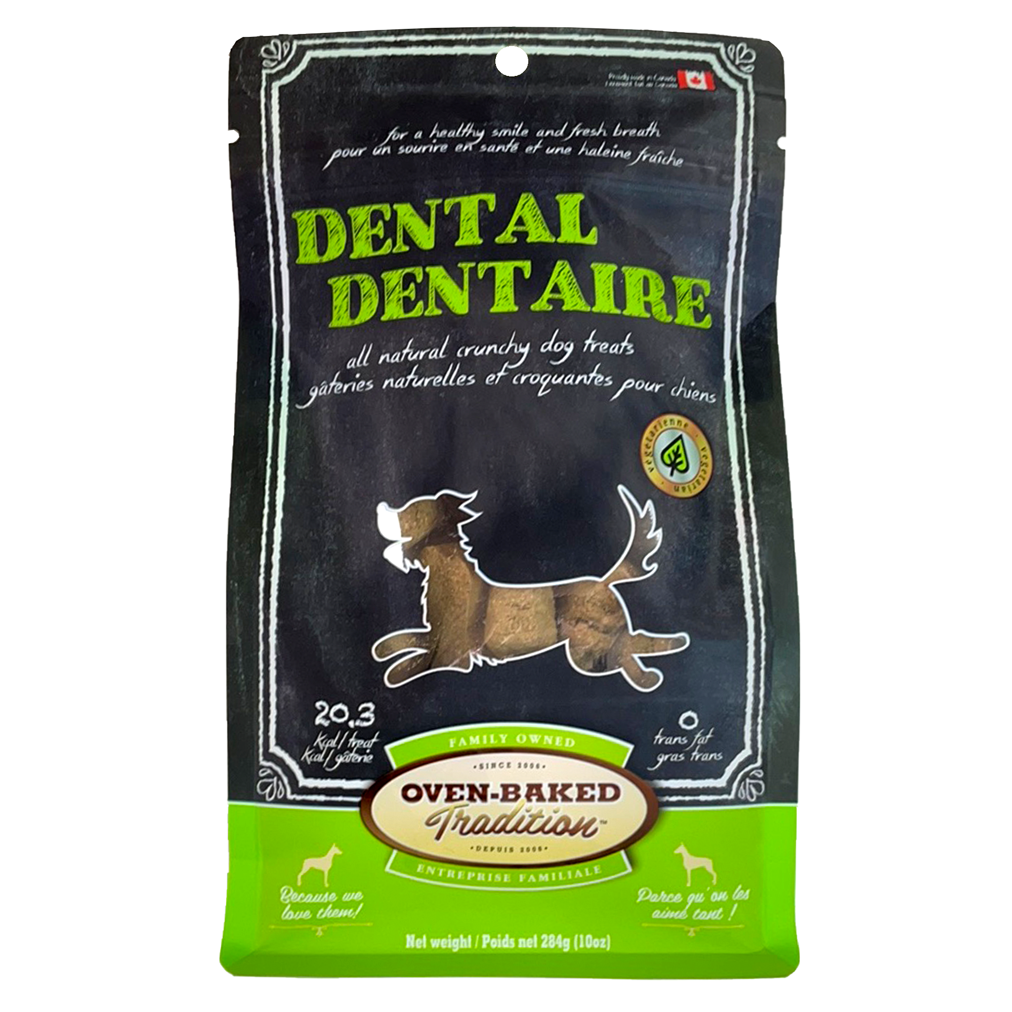 Oven-Baked Tradition Dental Dog Treats, All Natural, 10oz