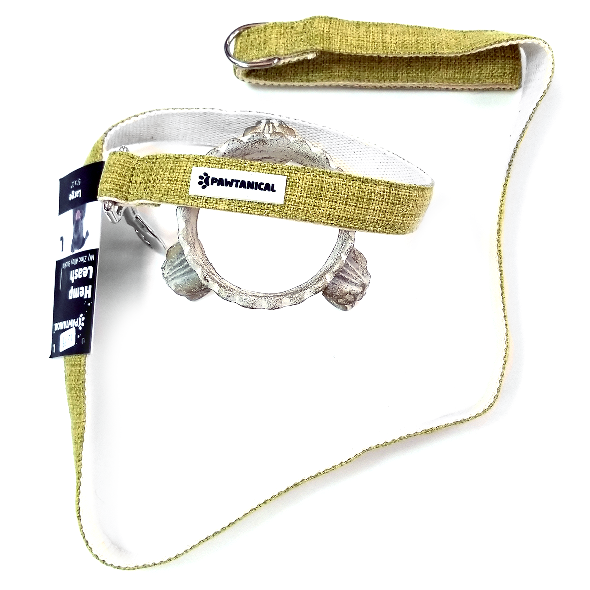 Laisse de chanvre Pawtanical, herbe (S, M, L)