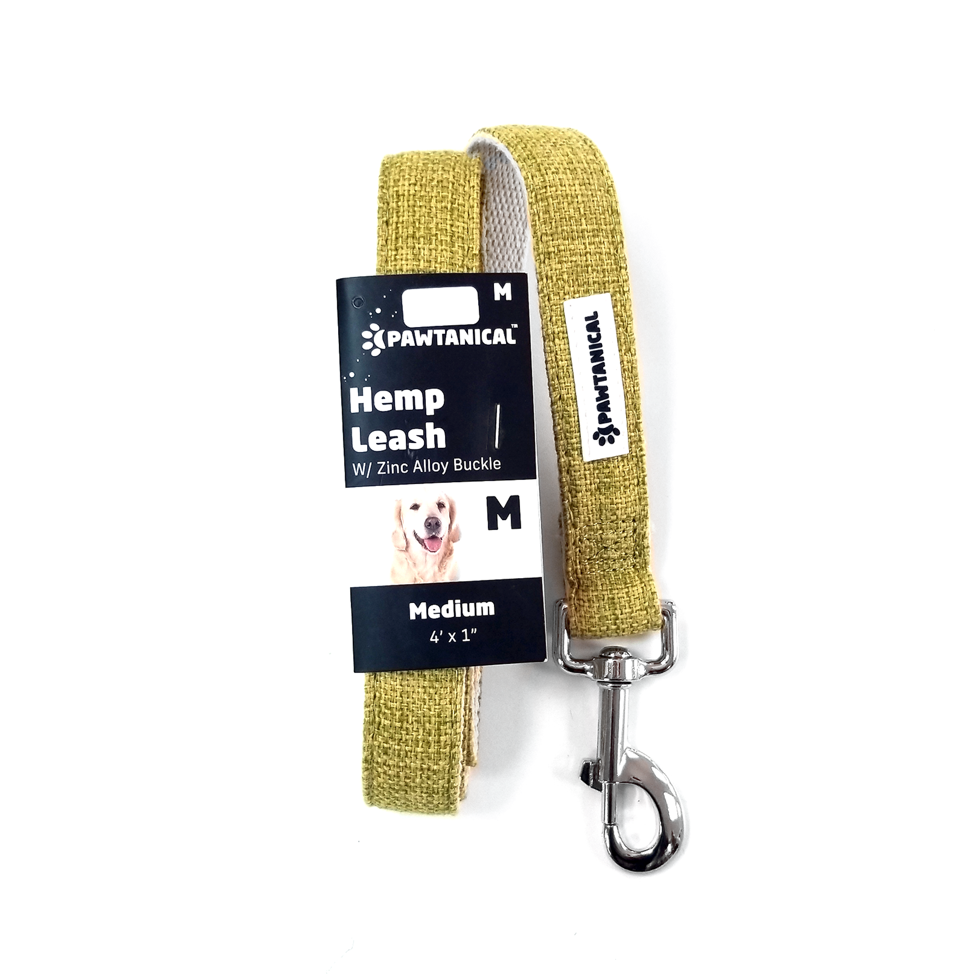 Laisse de chanvre Pawtanical, herbe (S, M, L)