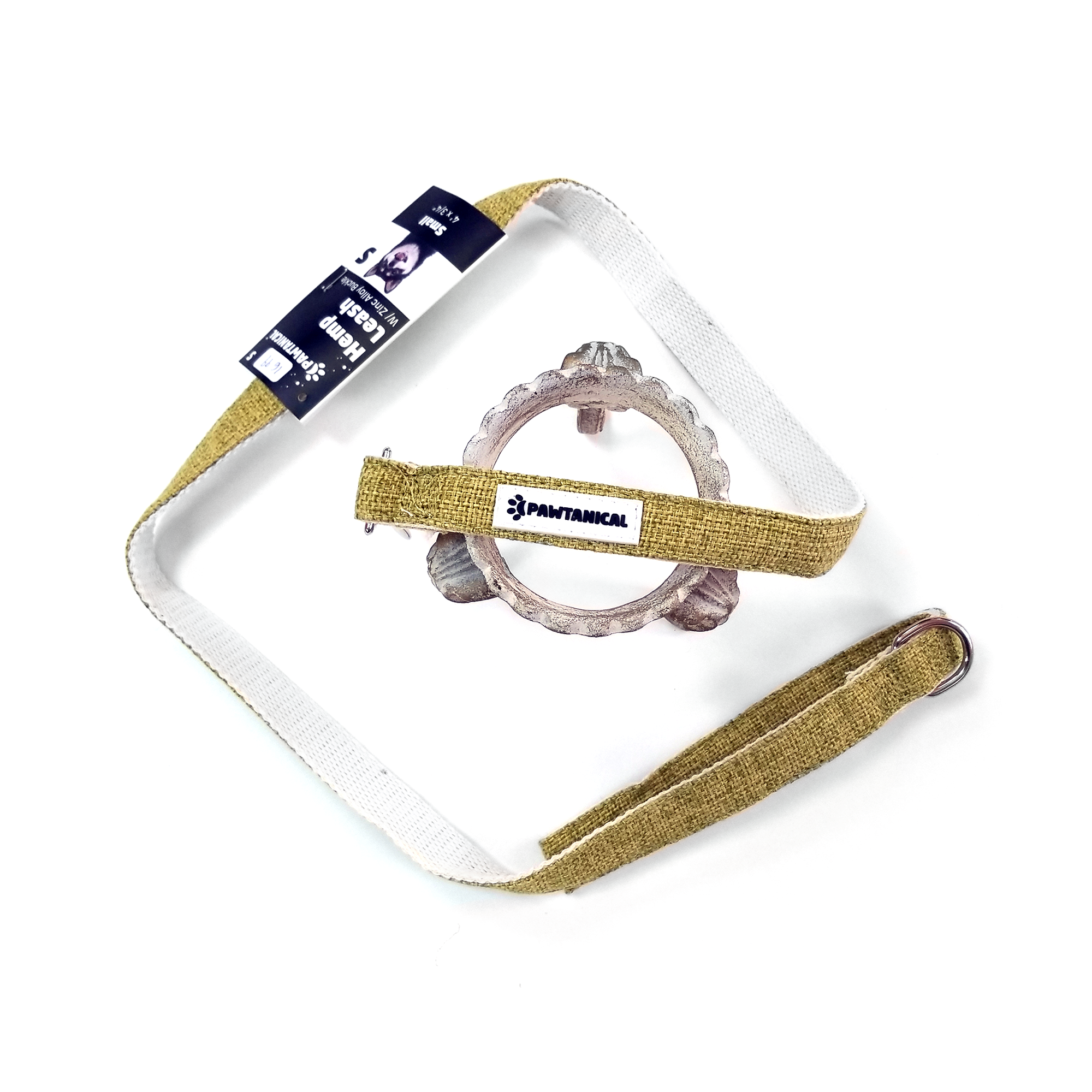 Laisse de chanvre Pawtanical, herbe (S, M, L)