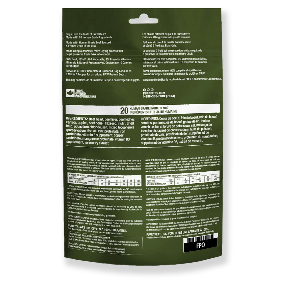 PureBites Beef Recipe Food Topper (283g)