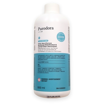 Purodora Hard Non-Porous Surfaces Disinfectant & Animal Odor Neutralizer (500ml)