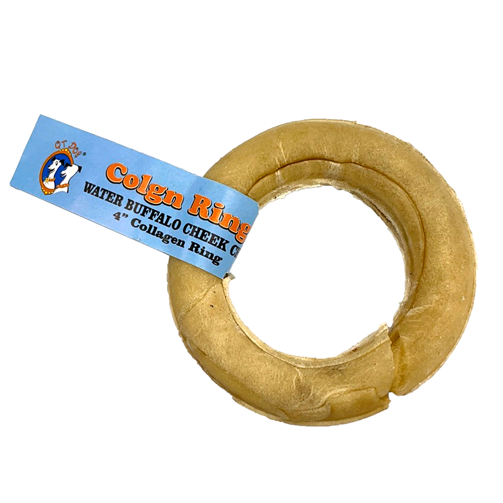 QT Dog Colgn Ring, joue de buffle d'eau à mâcher
