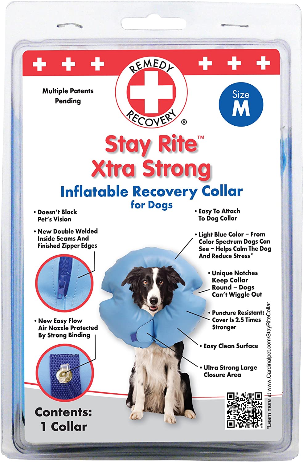 Remedy + Recovery Stay Rite Xtra Strong Inflatable Recovery Collar