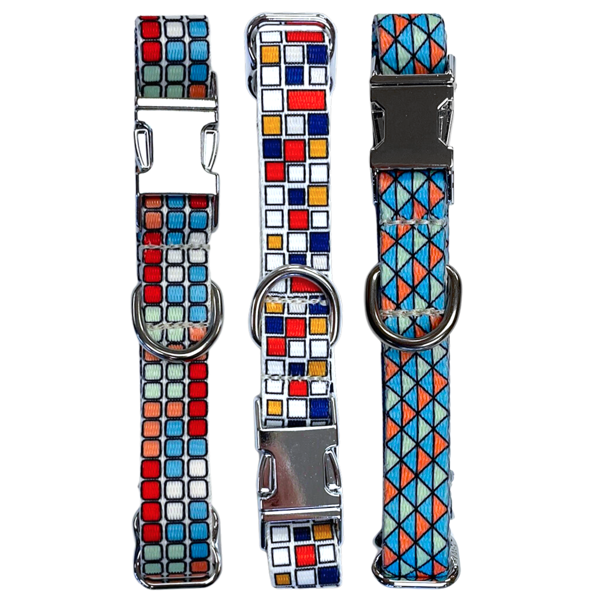 Collier pour chien à motif de boucle en acier facile de style