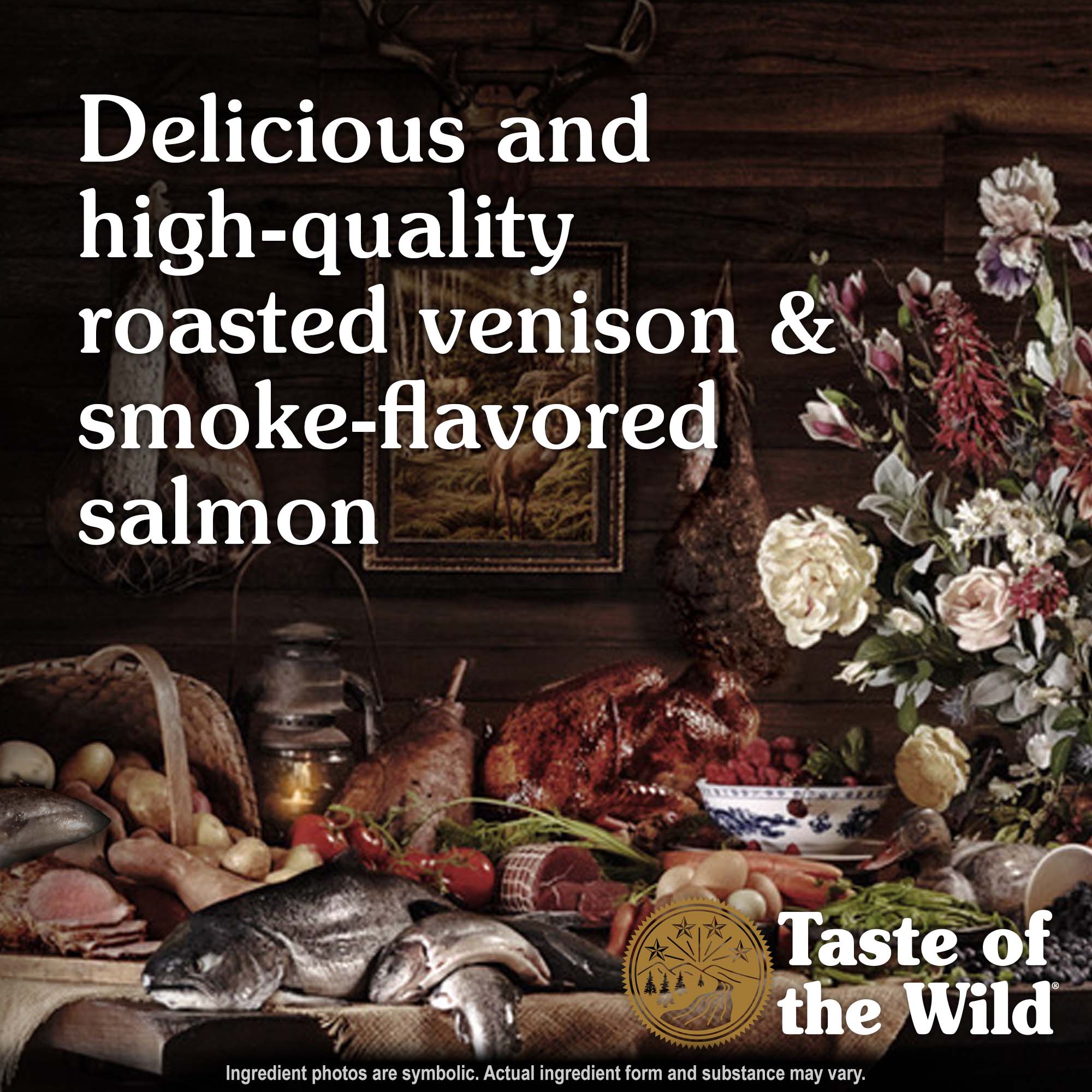 Taste of the Wild Cat Food, sans céréales, recette féline des montagnes Rocheuses, venaison rôtie et saumon fumé