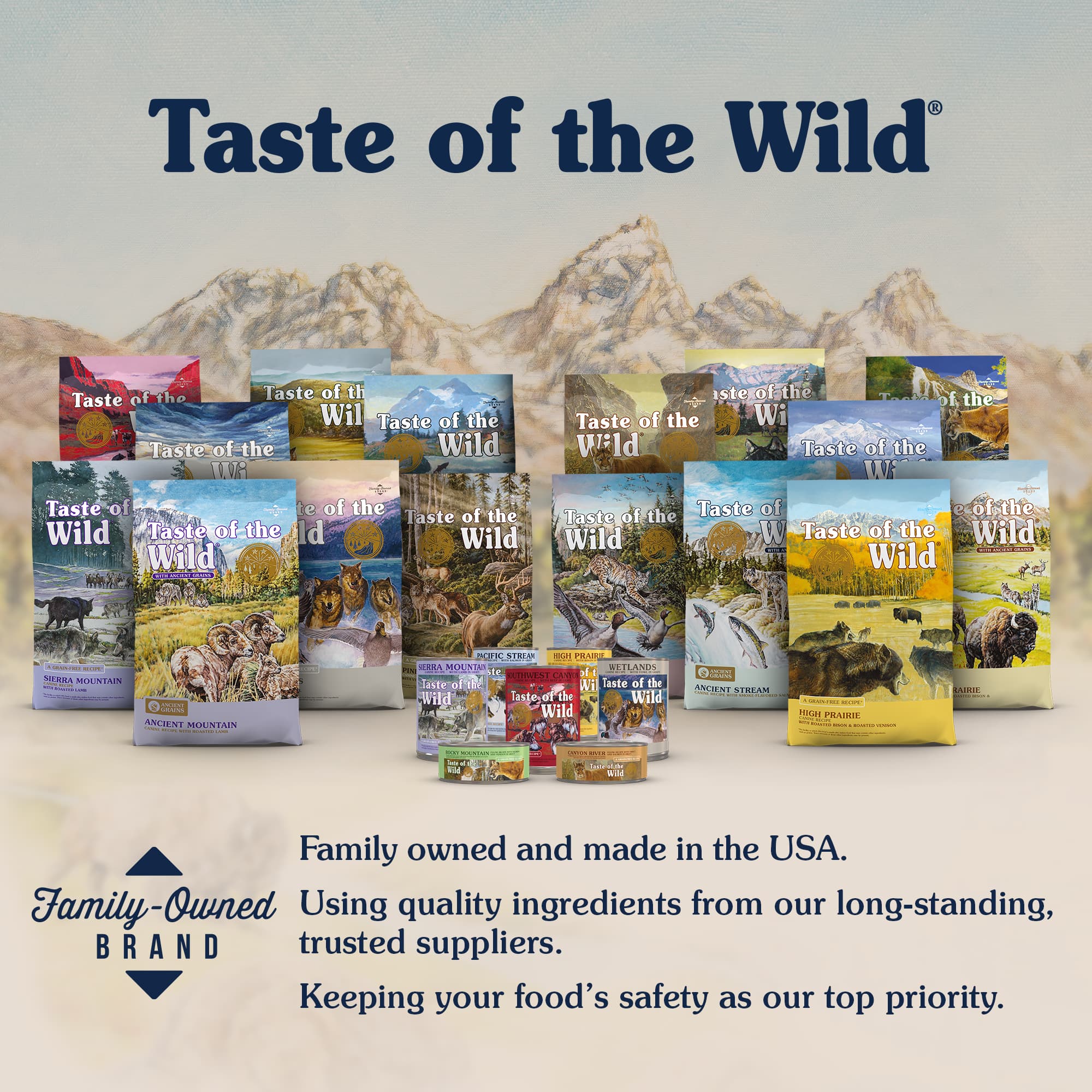 Taste of the Wild Cat Food, sans céréales, recette féline des montagnes Rocheuses, venaison rôtie et saumon fumé