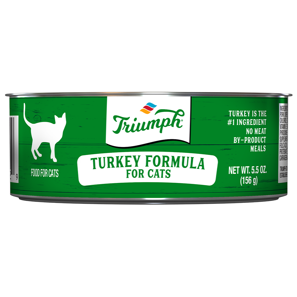 Triumph canned shop cat food